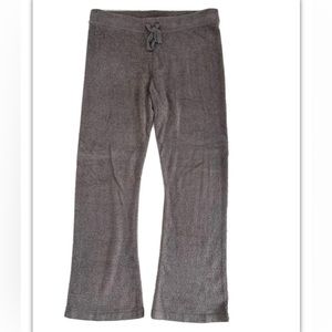 Barefoot Dreams Pants Womens XL Brown Bamboo Chic Lite Knit Pull On Drawstring